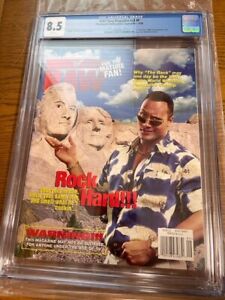September 1998 Dwayne The Rock Johnson WWF RAW Magazine Rookie RC FC CGC 8.5