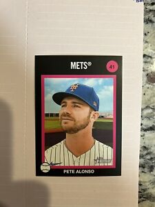 2022 Topps Heritage HIGH NUMBERS Pete Alonso 1973 Venezuela Stamp SSP #41