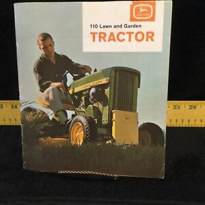 Original 1964 John Deere 110 Lawn&Garden Tractor Sales  Brochure  A1633-64-1 -VG