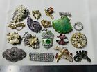 Collection Lot Vintage + Modern Rhinestone Brooches.. Designer Sgnd #Colors - N1