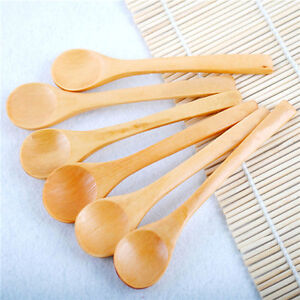 6PCS Set Hot Bamboo Utensil Kitchen Wooden Cooking Tools Spoon Spatula Mixhm
