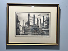 VNTG Alan Jay Gaines Robert E Lee Steamboat Etching Signed Dated and Framed 1976