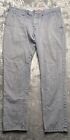 Superdry Int Chino Pants Men's Large Gray Slim Fit Button Fly Trouser 33x28.5