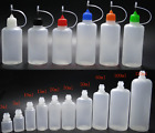 10ml 30ml 100ml Empty Dropper Plastic Bottles Needle Tip Squeezable Liquid LDPE
