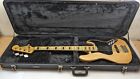 Fender Squier Jazz Bass 5-String Solid Electric Bass Guitar Natural w/Hard Case