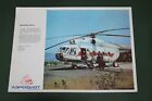 1973 helicopter mi-8Vintage  airlines  USSR Russian soviet  poster Aeroflot