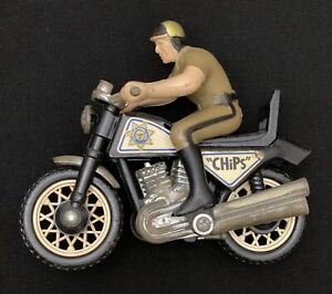 CHIPS POLICE MOTORCYCLE TV HIGHWAY PATROL 1970'S 1980'S BUDDY L VINTAGE
