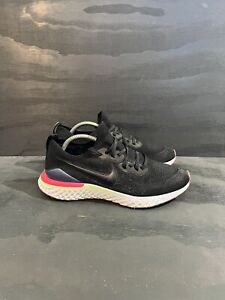 Nike Epic React Flyknit 2 Men’s Size 11 Black Pink Shoes BQ8928-003