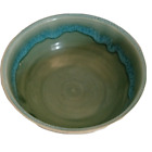 POTTERY BY THE BAY Handmade Bowl Signed Small Glazed BlueGreen 5Inch Art Pottery
