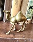 Vintage Solid Brass Arabian Dromedary Camel Figurine 4” X 4”