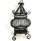 New ListingVintage wrought iron bird cage. Persian Arabesque style with curlique legs.