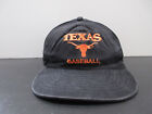 VINTAGE Texas Longhorns Hat Cap Snap Back Black Orange Baseball NCAA Mens