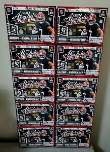 2023 Panini NFL Absolute Football Trading Card Mega Box NEW LOT OF 10 IN HAND
