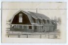 Large farm barn, Cedarburg Wisconsin; Ozaukee history, photo postcard RPPC %