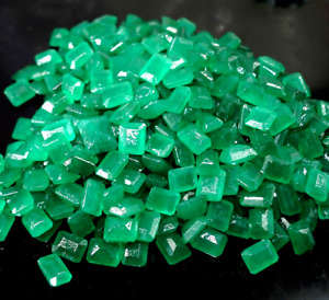 200 Ct+ Natural Certified Emerald Cut Colombian Green Emerald Lot Loose Gemstone