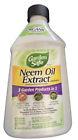 Garden Safe Neem Oil Extract Concentrate, 3-In-1, Insecticide Fungicide Miticide
