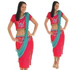 Bollywood Costume Women Belly Dancer Jasmine Indian Sexy Princess Plus Size 8-18