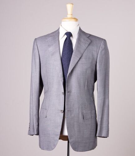 $8995 Kiton Super 180s Cashmere and Wool Suit 38R