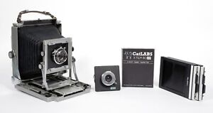 Toyo 4X5 metal field camera with 135mm + 90mm lenses + holders + Fresh Film