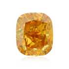 0.53 Carat Fancy Deep Yellow Orange Natural Diamond Loose Cushion GIA Certified