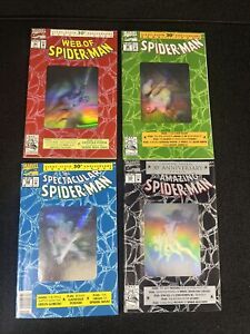 Amazing Spider-Man Lot 30th Anniversary Hologram Set 365 189 26 90 (1992)