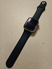 Apple Watch Series 8 CELLULAR 45mm STARLIGHT Case, S/M ABYSS BLUE, BATTERY 100%