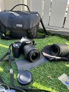 New ListingNikon D3100 With 18-55mm Lens And 55-200mm Lens + Accesories + Bag