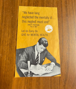 John F Kennedy Mental Health Brochure 1964