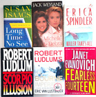 New ListingThriller Novels Hardcover Lot of 6 Ludlum Evanovich Isaacs Weyland Spindler