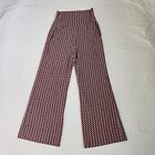 CABI Pants Small Kelly Wide Leg Crop Stretch Pull On Jersey High Rise #5677 Sz S