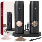 Electric Salt and Pepper Grinder Set of 2Automatic Pepper MillUsb Rechargeable