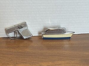 New ListingVintage Tobacco Cigarette Lighters Yacht Boat & Gun Collectibles