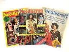 3 Vintage Good Housekeeping NeedleCraft Magazines 1970's