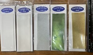 CRYSTAL SKIN - THICK. FLY TYING MATERIAL. YOU PICK COLOR. BAITFISH. ADHESIVE.
