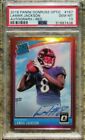 2018 LAMAR JACKSON OPTIC RED HOLO REFRACTOR RC/AUTO/50 PSA 10 RATED ROOKIE CARD