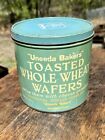 Vintage UNEEDA BAKERS Toasted Whole Wheat Wafers  National Biscuit Co Tin Can