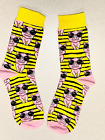Stylish crew Men socks with fun cartoon piggy pattern! They're perfect for them.