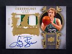 Larry Bird Auto Dual Patch /15 2007-08 UD Chronology Stitches in Time Autograph