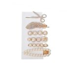 Pearls And Rhinestones Leaves Hair clip /Hairpiece/headpiece set