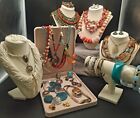 New ListingEstate Sale Jewelry Lot 45 Pieces Loft, Lucite, Natural Stone & More 2+lbs