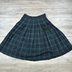 VTG Pendleton Skirt Womens 18 Blackwatch Tartan Plaid Wool A-Line Pencil Flare