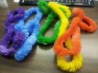 (50) LEIS HAWAIIAN ASSORTED COLOR PARTY RED, GREEN, BLUE/NEW YEAR'S (50 LEIS)