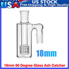 18mm Ash Catcher 90 Degree Glass Water Bong Clear Thick Pyrex Glass Bubbler