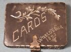 1893 Chicago World’s Fair ENGRAVED PLAYING CARD HOLDER Fancy Metal