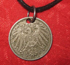 Vintage Authentic German Germany Antique Eagle Coin Pendant Charm Necklace