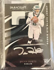 2020 Panini Immaculate Collection Jalen Hurts Rookie Eye Black Patch Auto 10/99