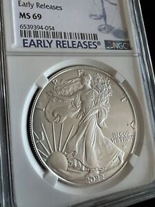 2022 American Silver Eagle NGC MS69 Early Releases FREE FAST SHIPPING!