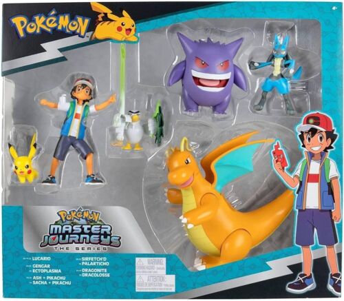 New-Pokémon Master Journeys The Series Action Figure Multipack ~Ash, Pikachu+