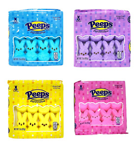New ListingEaster Peeps Candy Marshmallow Bunnies Bulk Assorted Colors, Basket Stuffers