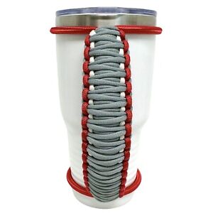 30oz Long Stretchable Paracord Tumbler Handle, Ohio Football, Fits Epoxy Cups